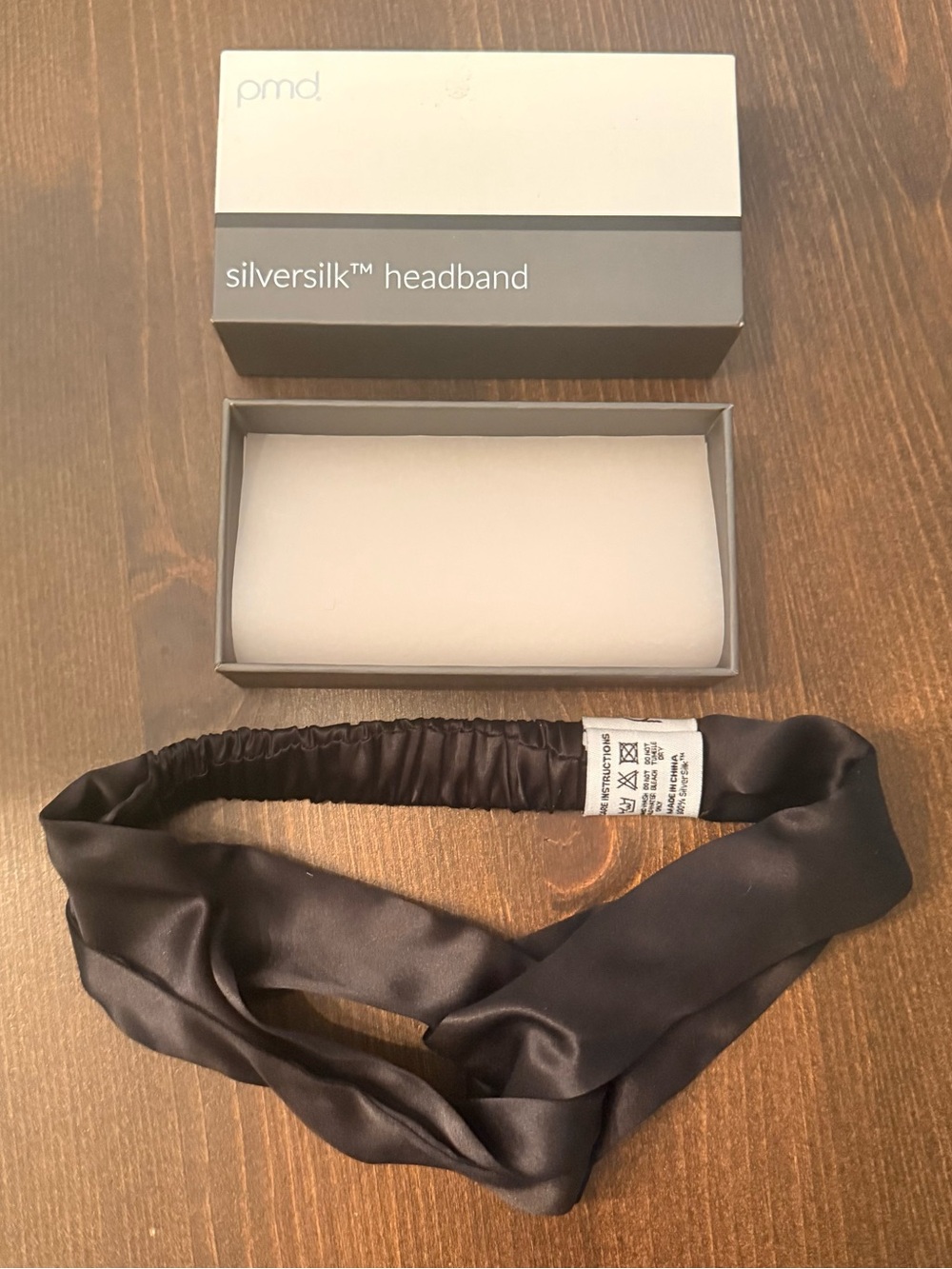 pmd Silversilk Headband in Black - NEW NWT in box